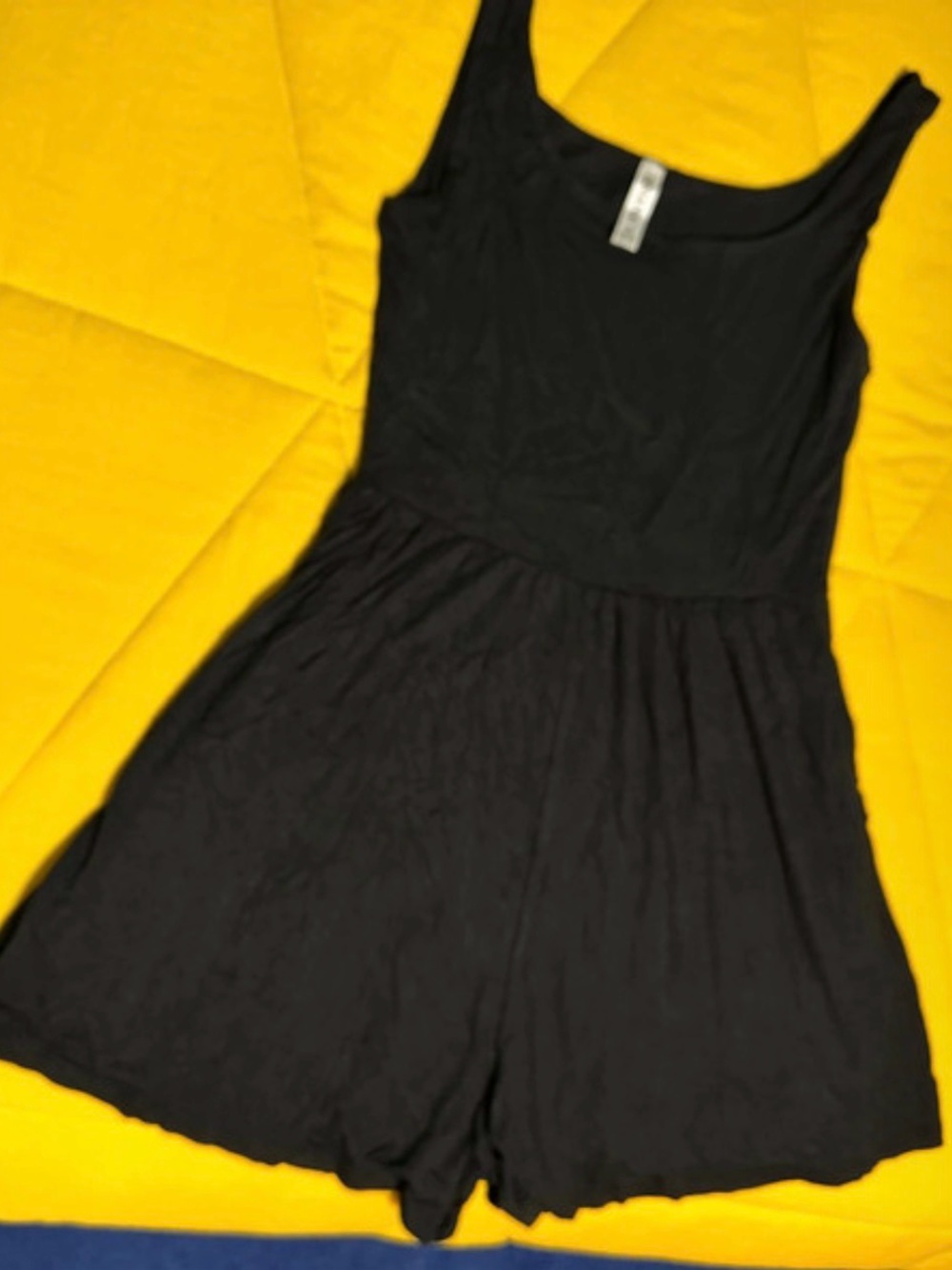 Zenana Outfitters Black Sleeveless Romper Shorts